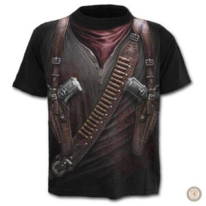 T-Shirt Bad Cowboy au style western décontracté