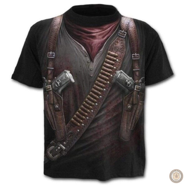 T-Shirt Bad Cowboy au style western décontracté