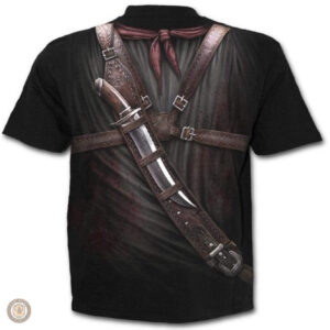 T-Shirt western avec motif Bad Cowboy, parfait pour les fans