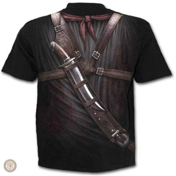 T-Shirt western avec motif Bad Cowboy, parfait pour les fans