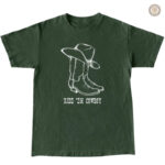 T-Shirt Country avec motif cowboy pour les amateurs de western