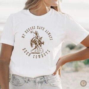 T-Shirt country avec motif de cowboys et héros western