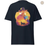 T-Shirt western avec design inspiré des cowboys modernes