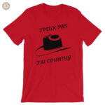 T-Shirt country avec message humoristique sur la vie rurale