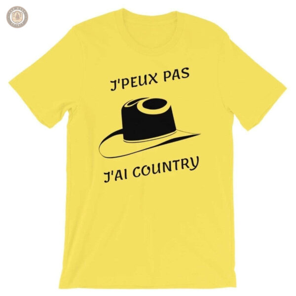 T-Shirt J'Peux Pas J'ai Country pour les amoureux de la musique country