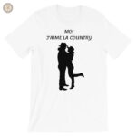 T-Shirt Moi J'Aime La Country