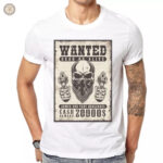 T-Shirt avec motif de crâne de cowboy