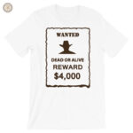 T-Shirt Wanted avec un style western classique