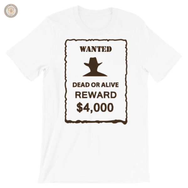 T-Shirt Wanted avec un style western classique