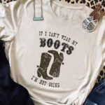 T-Shirt country avec motif de bottes western emblématique