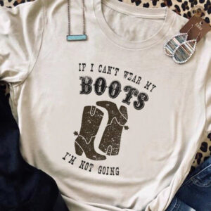 T-Shirt country avec motif de bottes western emblématique