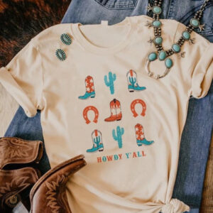 T-Shirt Montana country style avec motifs western