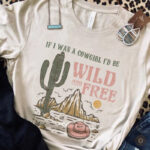 T-Shirt Western Rose Cactus pour un look country tendance