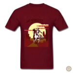 T-Shirt western à motif spaghetti original