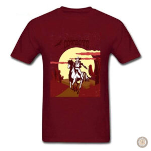 T-Shirt western à motif spaghetti original