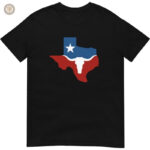 T-Shirt Western Texas en coton, style décontracté