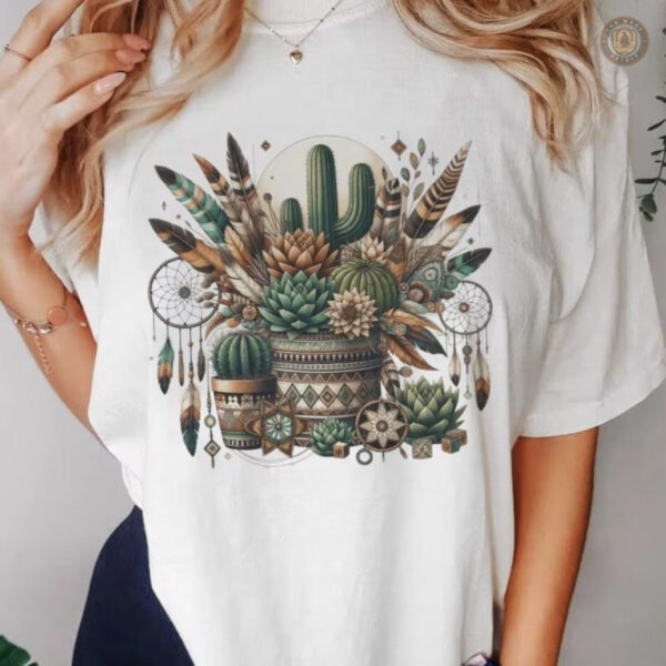 T-Shirt Wild Cactus style western pour passionnés de country