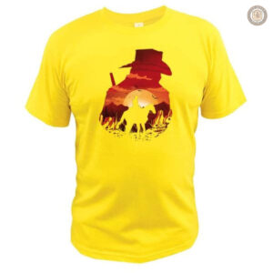 T-Shirt au design inspiré du Far West, idéal pour les passionnés
