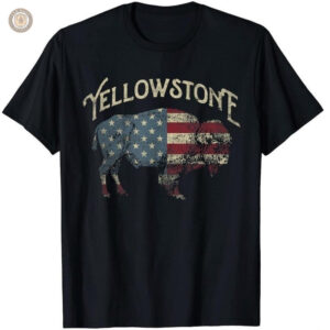 T-Shirt Yellowstone pour amateur de cowboy