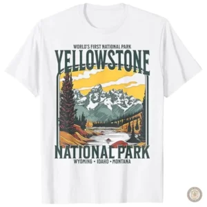 T-Shirt Yellowstone Park pour passionnés de cowboy