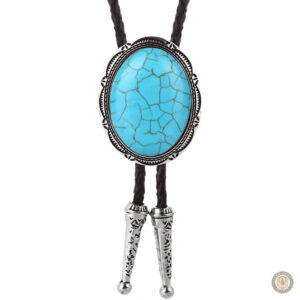 Bolo tie turquoise élégant avec un design unique