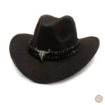 Élégant chapeau de cowboy avec design unique