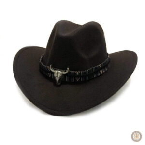 Élégant chapeau de cowboy avec design unique
