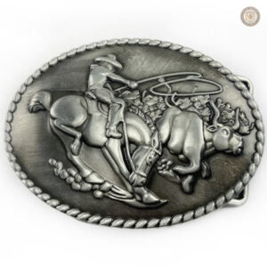 Boucle de ceinture style western, accessoire authentique et robuste