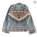 Veste à franges femme style country