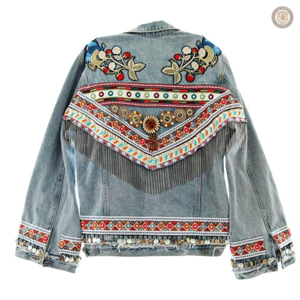 Veste à franges femme style country
