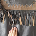 Veste homme à franges, parfaite pour une tenue western