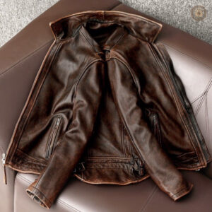 Veste cowboy avec finitions soignées pour un look rustique
