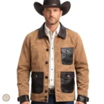 Veste Cowboy Wyoming pour homme, style western authentique