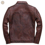 Veste western en cuir robuste et élégante