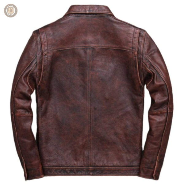 Veste western en cuir robuste et élégante