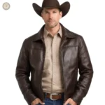Veste Cowboy Cuir pour homme, style western authentique