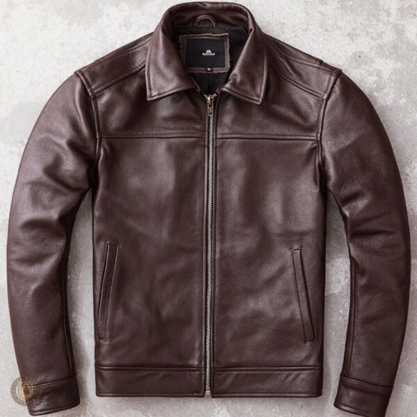 Veste en cuir pour homme, idéale pour un style décontracté