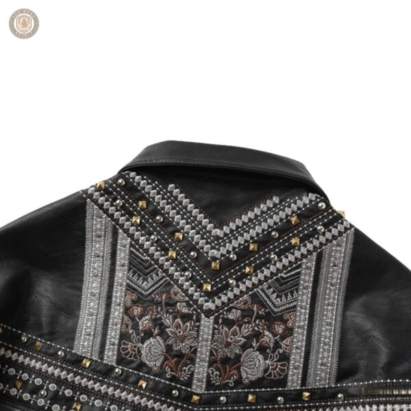 Veste cowboy en simili cuir pour un look audacieux