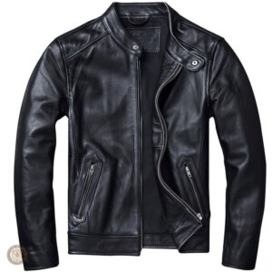 Veste homme en cuir, look cowboy authentique