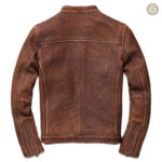 Veste homme en cuir, design western intemporel