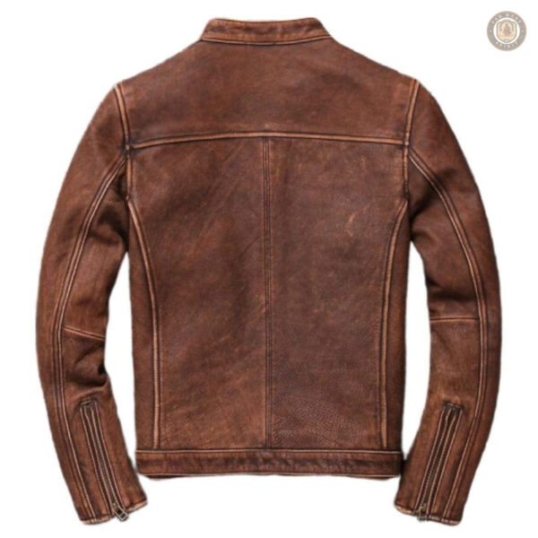 Veste homme en cuir, design western intemporel
