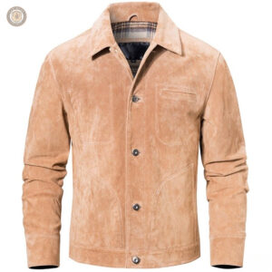 Veste en daim pour homme, style western