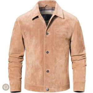 Veste en daim au style western classique