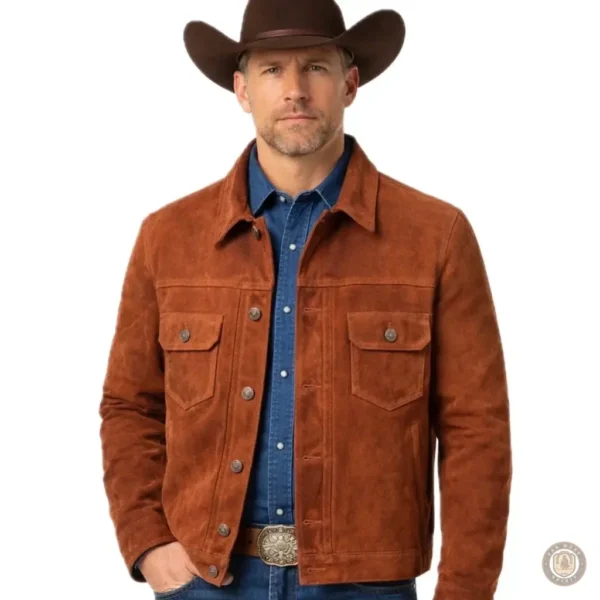 Veste Cowboy en Daim pour Homme