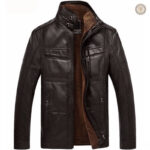 Manteau en cuir, parfait pour un style cowboy robuste
