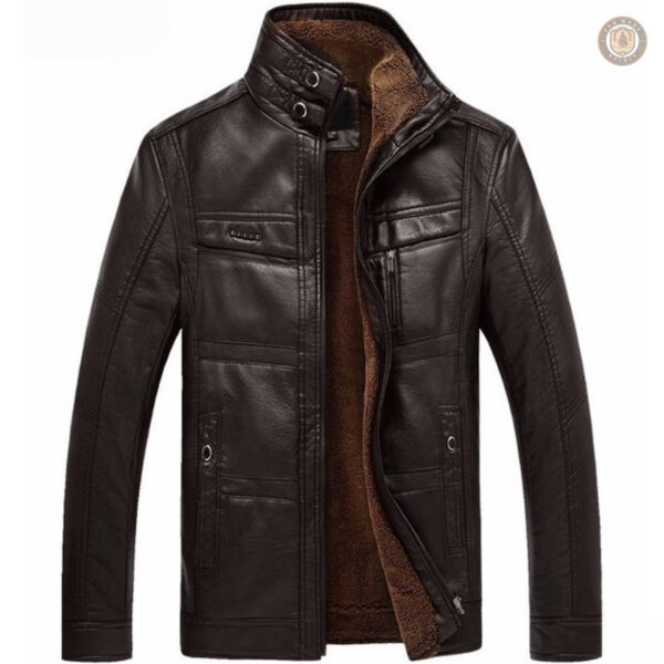 Manteau en cuir, parfait pour un style cowboy robuste