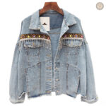 Veste en jean pour femme au style country