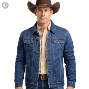 Veste en jean homme style western