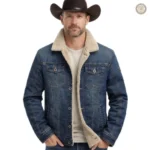 Veste en jean style cowboy pour homme