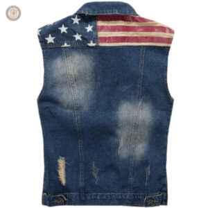 Veste en jean homme inspirée du style western américain